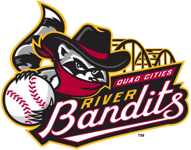 Quad Cities River Bandits 2014-Pres Primary Logo decal supplier